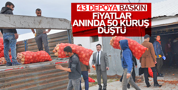 43 soğan deposuna denetim
