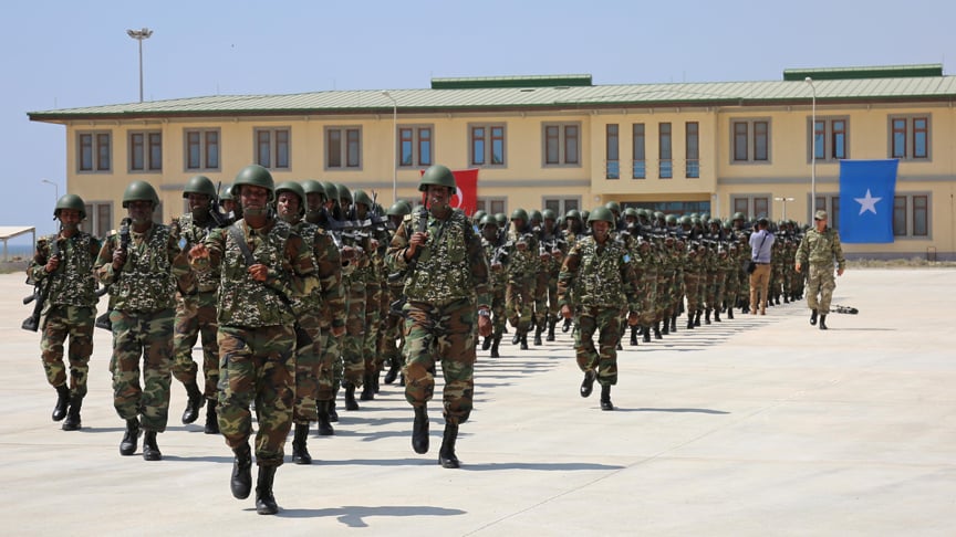 Somali'de Türk askeri eğitim merkezi mezunlarını verdi