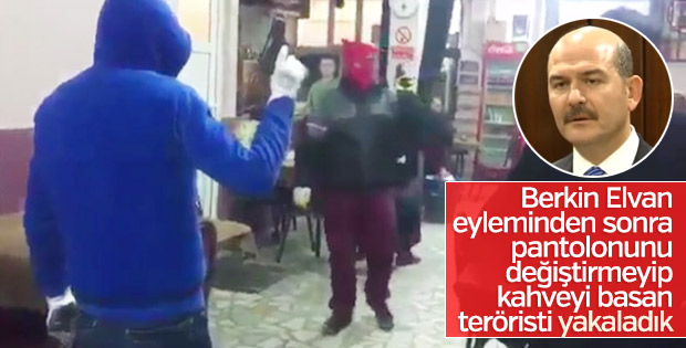 Soylu: Kahvehaneyi basan silahlı teröristleri yakaladık