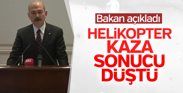 İçişleri Bakanı'ndan Tunceli'deki kaza hakkında açıklama