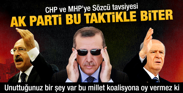 Sözcü Gazetesi'nden muhalefete AK Parti'yi bitirme planı