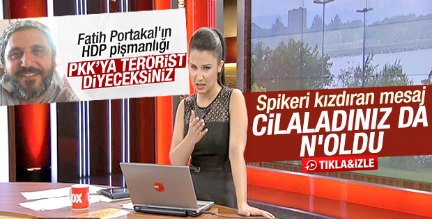 Fox TV spikeri okurun HDP mesajına kızdı