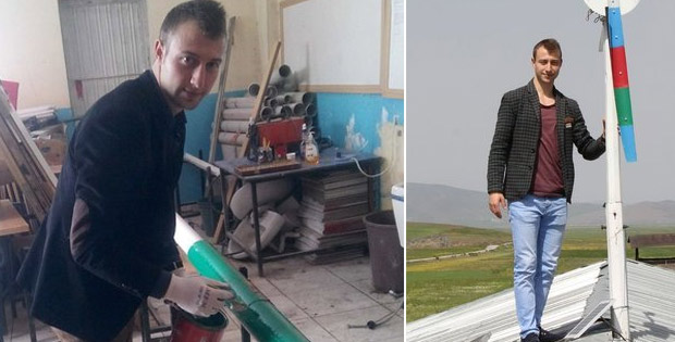 Van'da elektrik üreten öğretmene ödül