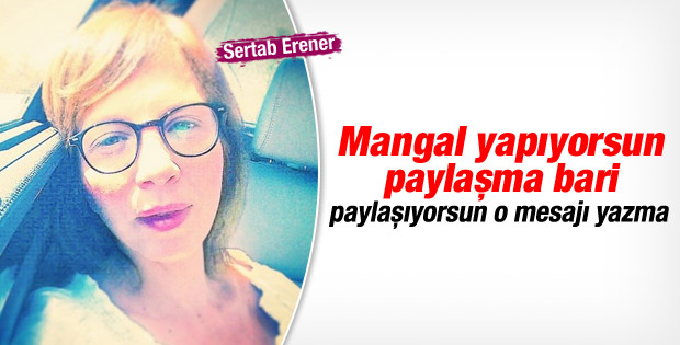 Sertab Erener'in mangal keyfi hayranlarını kızdırdı