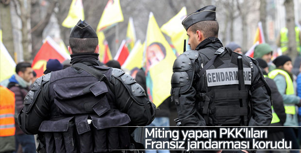 Strazburg'da PKK gösterisi