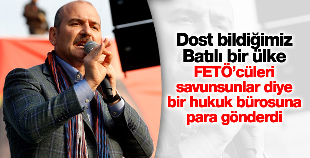 Soylu: FETÖ'cüler için yurt dışından para gönderildi