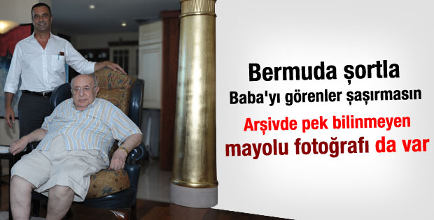 Süleyman Demirel Bermudalı pantolonla görüntülendi