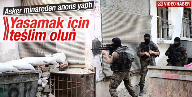 Komutan Ulu Cami'den teröristlere seslendi: Teslim olun