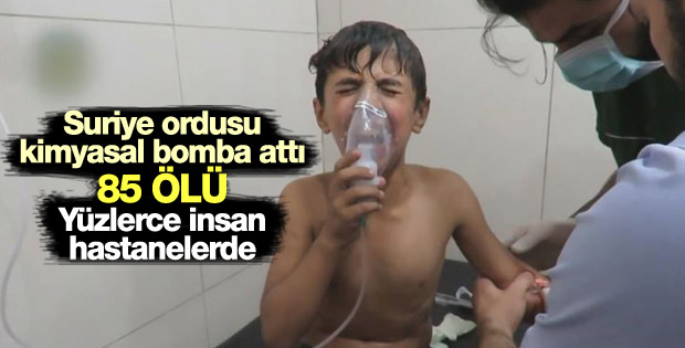 Suriye ordusu Hama'da kimyasal silahla saldırdı: 85 ölü