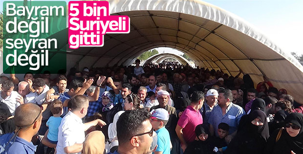 Suriyelilerin ülkelerine dönüşü sürüyor