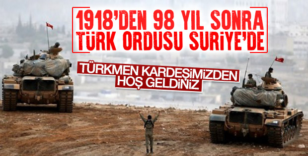 Türk ordusu yıllar sonra Suriye topraklarında
