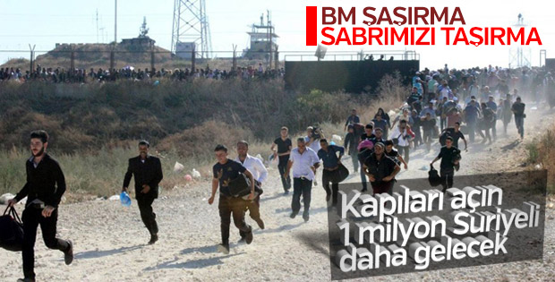 BM yine Türkiye'nin Suriye için sınırını açmasını istedi