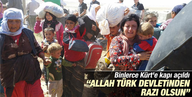 IŞİD'den kaçan Suriyeli Kürtler: Teşekkürler Türkiye İZLE