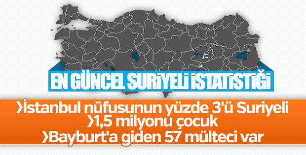Rakamlarla Türkiye'de Suriyelilerin varlığı