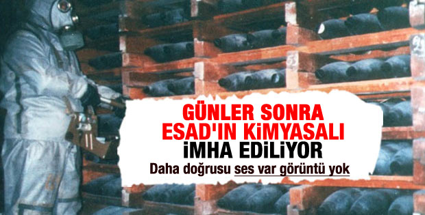 Suriye'nin kimyasal silahları imha ediliyor