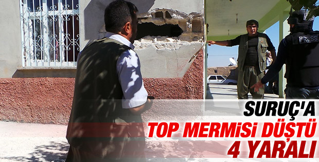 Suruç'ta bir eve havan topu mermisi düştü İZLE