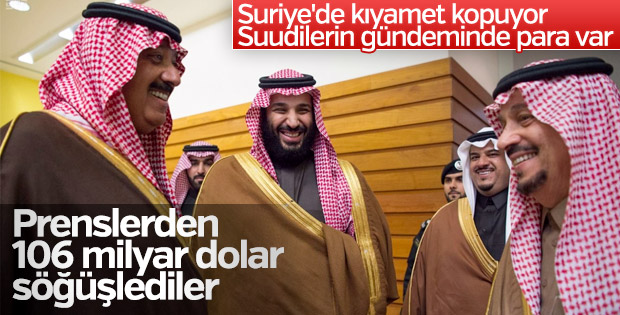 Suudi Arabistan prenslerden 106 milyar dolar topladı