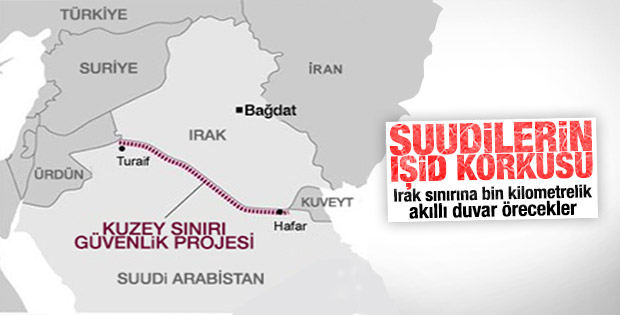 Suudi Arabistan IŞİD'e karşı Irak sınırına duvar örecek