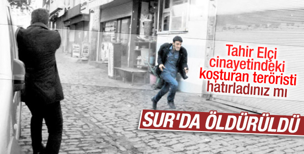 Tahir Elçi olayında koşarak kaçan terörist öldürüldü