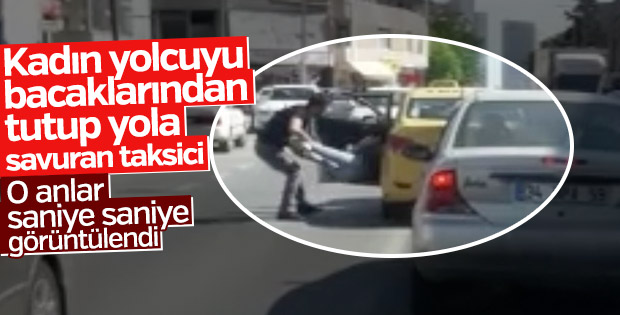 İstanbul’da taksici dehşeti kamerada