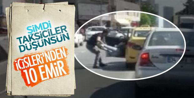 81 ile İçişleri Bakanlığı'ndan taksi genelgesi