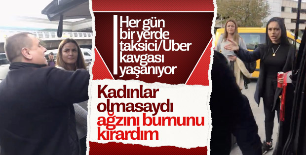 Atatürk Havalimanı’nda Uber-taksici kavgası