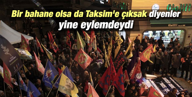 Taksim'de yasadışı gösteriye müdahale