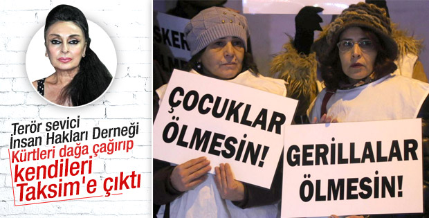 Taksim'de 'Gerillalar ölmesin' protetosu