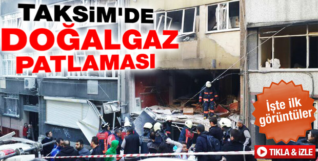 Taksim'de patlama meydana geldi - izle
