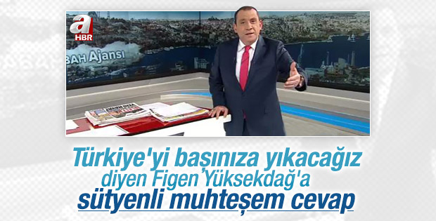Erkan Tan'dan Figen Yüksekdağ'a sütyenli cevap