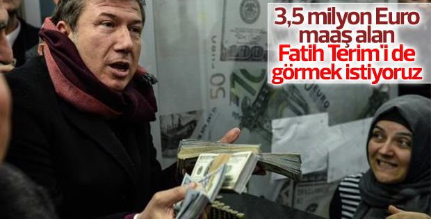 Tanju Çolak dolar bozdurmak için kuyruğa girdi