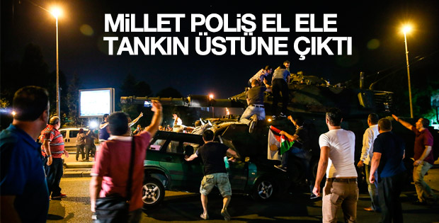 Halktan askeri kalkışmaya tepki