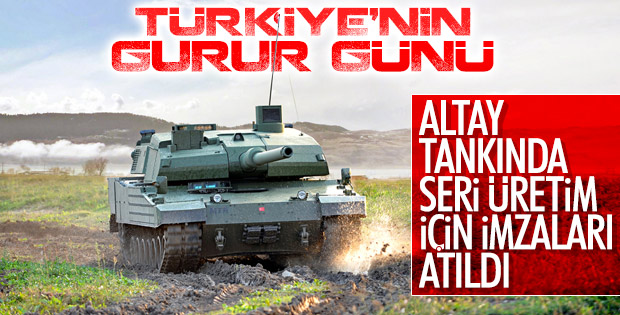 Altay tankı için imzalar atıldı