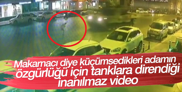 Darbe gecesi üzerinden iki tank geçti