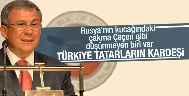 Tataristan Cumhurbaşkanı: Türk halkı Tatarların kardeşi