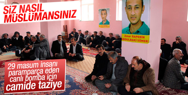 Van'daki bir cami Ankara bombacısı için taziyeye açıldı