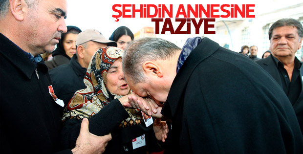 Cumhurbaşkanı Erdoğan şehit cenazesine katıldı