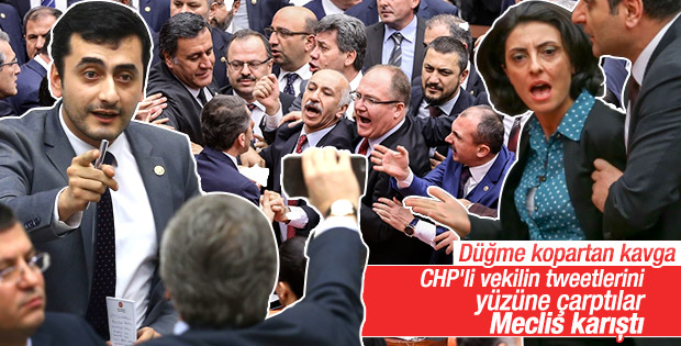 AK Partili ve CHP'li milletvekilleri arasında gerginlik
