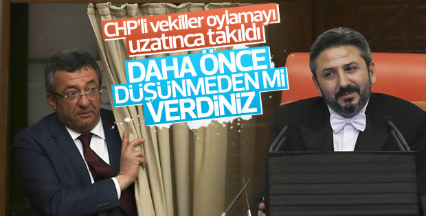 TBMM başkan vekili Aydın oylamayı geciktiren vekillere takıldı