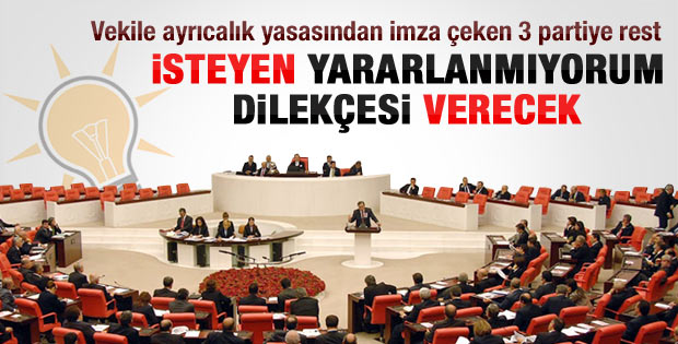 AK Parti'den CHP MHP ve BDP'ye sürpriz