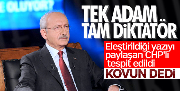 Kemal Kılıçdaroğlu'nu eleştiren partiliye ihraç istemi