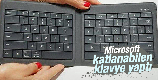 Microsoft katlanabilen klavye yaptı