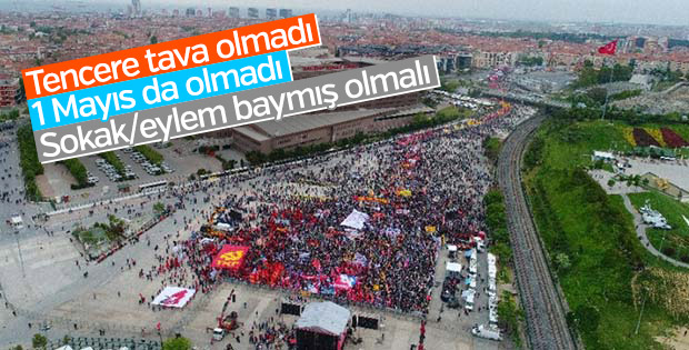 Bakırköy'deki 1 Mayıs mitingine katılım düşük oldu