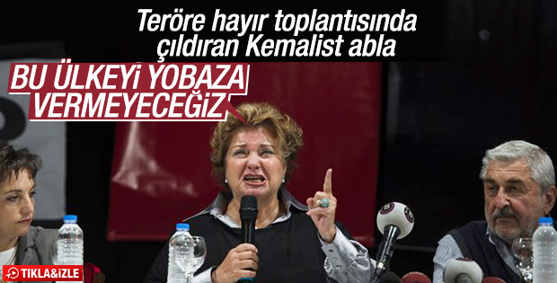 Teröre karşı hayır kampanyasında yobaz çığlığı