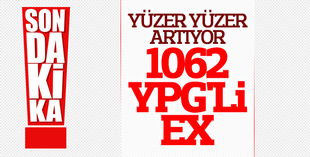 Afrin'de 1062 terörist öldürüldü
