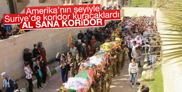 ABDnin vurduğu YPGliler için cenaze töreni ABDnin vurduğu YPGliler için cenaze töreni