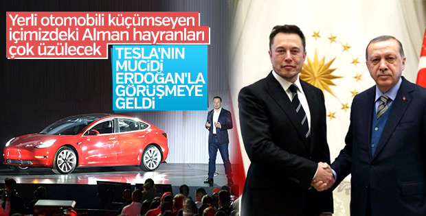 Beştepe'de Erdoğan-Elon Musk görüşmesi