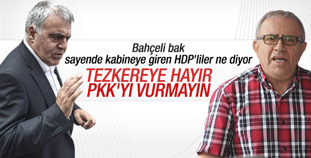 HDP'li bakanlar tezkereye hayır diyecek