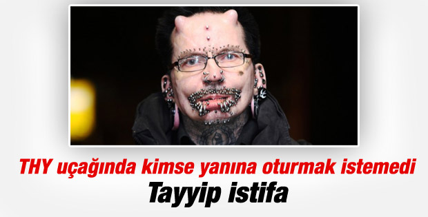 THY uçağında piercing'li yolcu krizi
