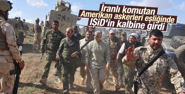 İranlı General Süleymani Tikrit cephesinde